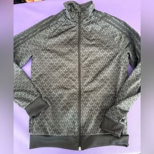 Adidas Charcoal and Light Gray Jacket